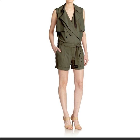 Haute Hippie Trench Safari Romper - Picture 1 of 8